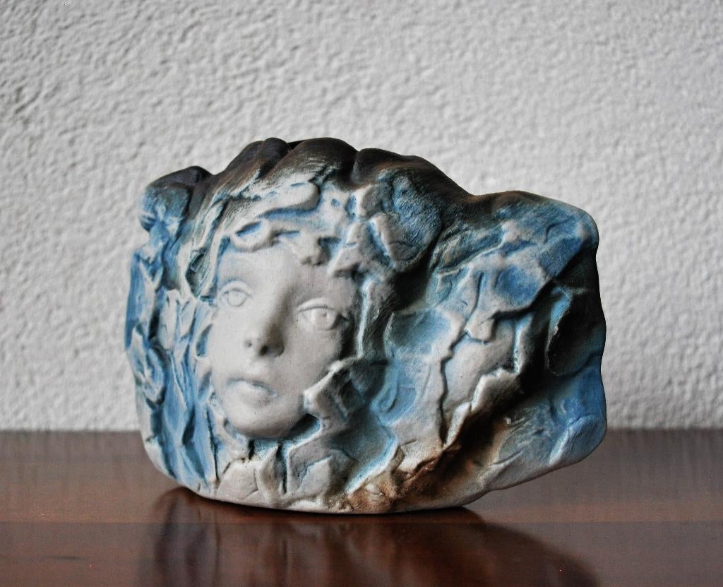 Sculptuur Vaas Keramist Nikos Dazelidis 15,5 cm 1960s, Ophalen
