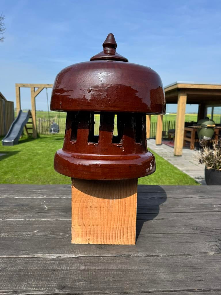NIEUW! Antieke keramische Schoorsteenpot groot!, Steen of Klei, Nieuw, Ophalen of Verzenden, 15 m² of meer