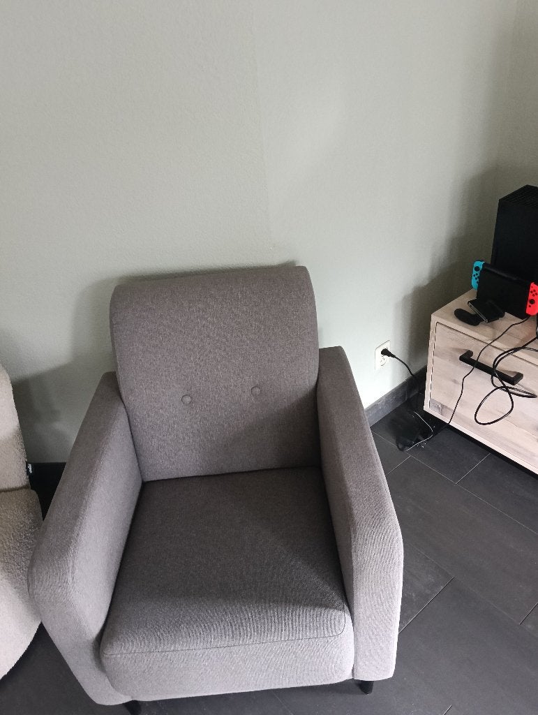 Fauteuil, Huis en Inrichting, Fauteuils, 75 tot 100 cm, Ophalen of Verzenden, Zo goed als nieuw, Stof