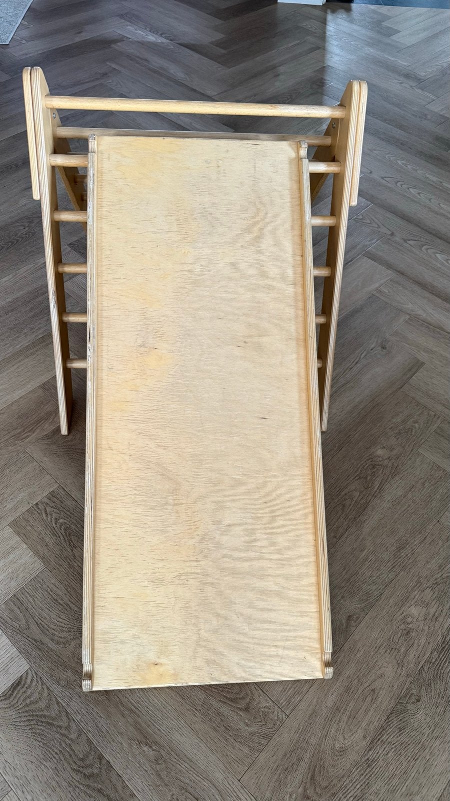 Klimrek Driehoek met Glijbaan/Klimwand, Ophalen of Verzenden, Gebruikt, Klimwand