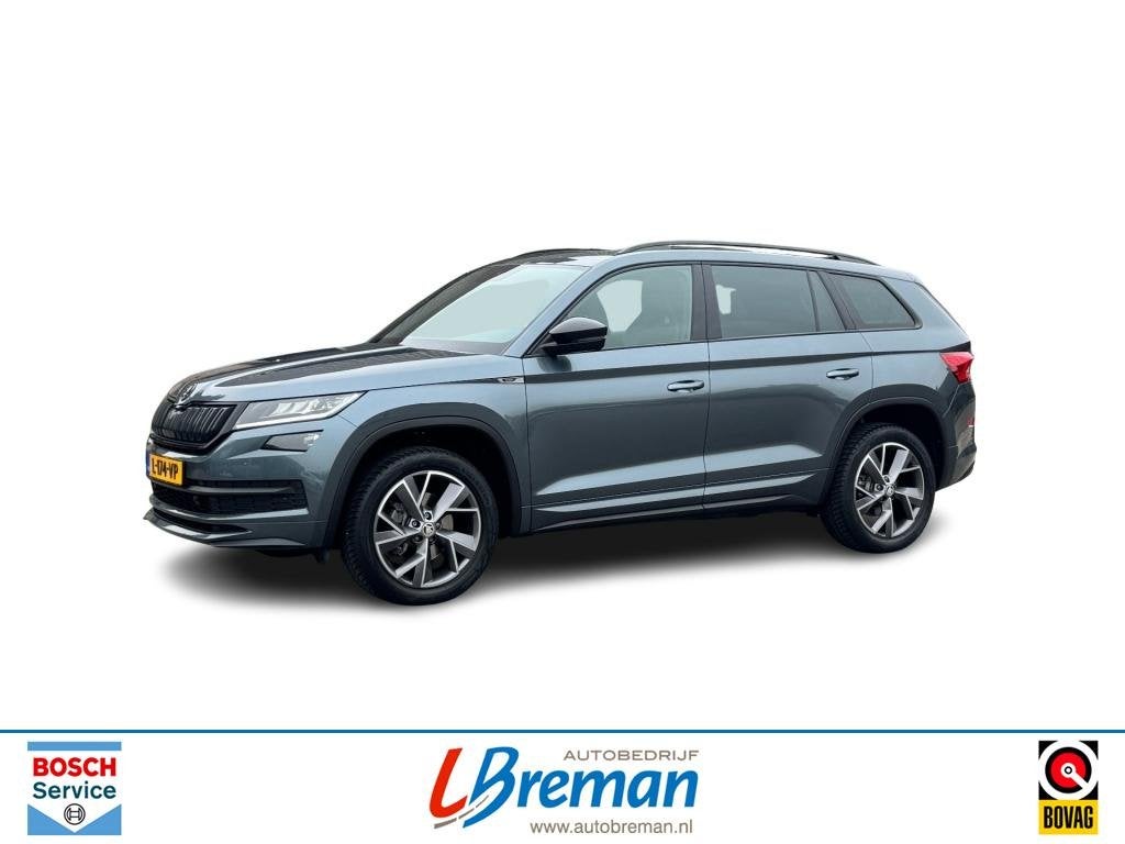 Skoda KODIAQ 1.5 TSI ACT 7Pers. SPORTLINE DSG Panorama dak t, Auto's, Huisgarantie, 4 cilinders, 7 stoelen, Leder