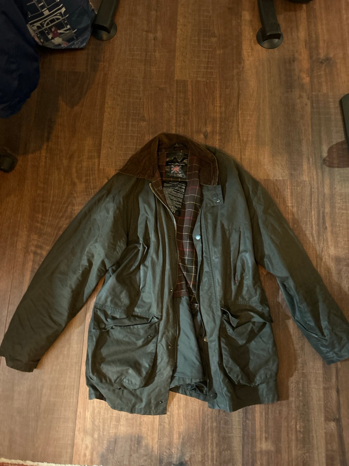 Stijlvolle waxcoat maat L - Ideaal voor herfst/winter, Ophalen of Verzenden, Gedragen, Maat 52/54 (L), Groen