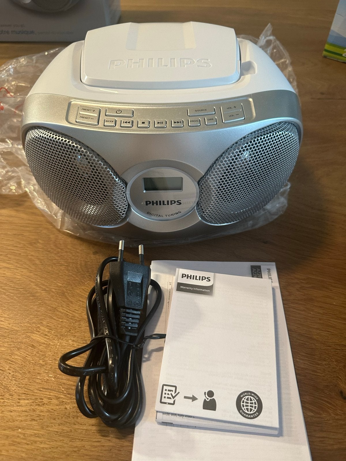 Philips AZ215S/12 CD Soundmachine – Zo goed als nieuw, Ophalen of Verzenden, Nieuw, Radio, Met cd-speler