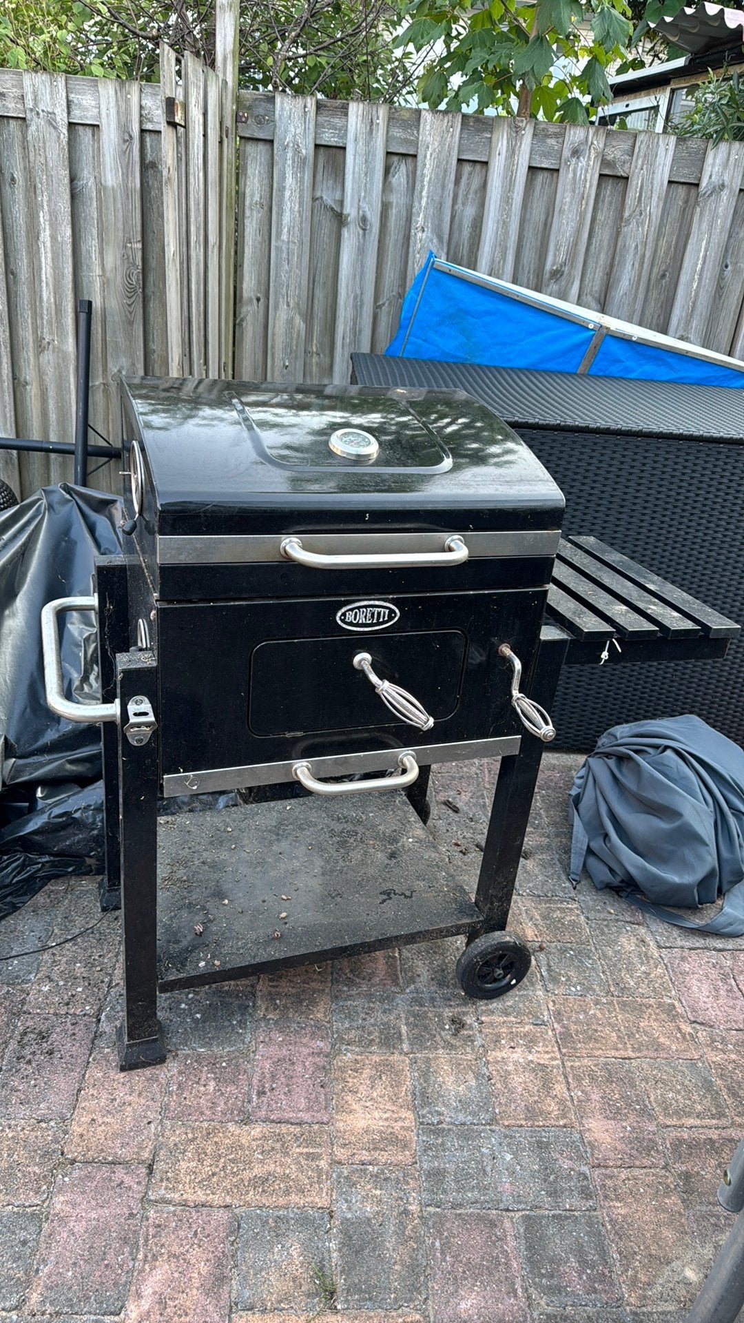 Boretti carbone 2.0 houtskool BBQ, Tuin en Terras, Houtskoolbarbecues, Ophalen, Zo goed als nieuw