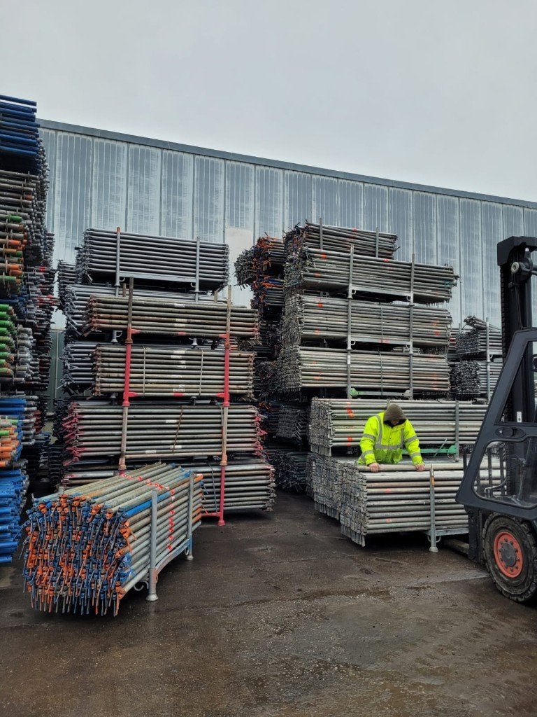 Original Layher Allround Diagonals, Doe-het-zelf en Verbouw, Ophalen of Verzenden, Gebruikt, Gevelsteiger, 2 tot 5 meter