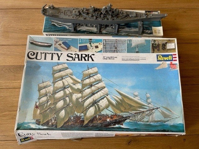 1:140 1/140 Revell Cutty Sark + Battleship: U.S.S. Wisconsin, Hobby en Vrije tijd, Modelbouw | Boten en Schepen, Ophalen of Verzenden