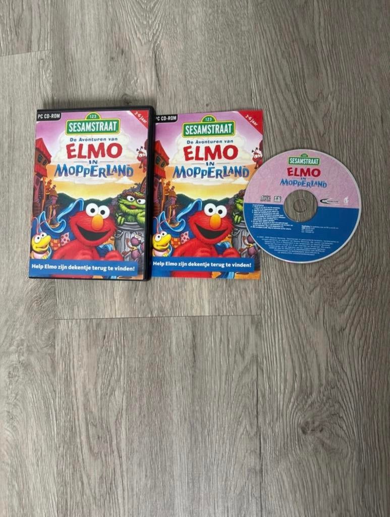 Sesamstraat: Elmo in Mopperland PC CD-ROM (2 stuks), Spelcomputers en Games, Games | Pc, Puzzel en Educatief, Gebruikt, 1 speler