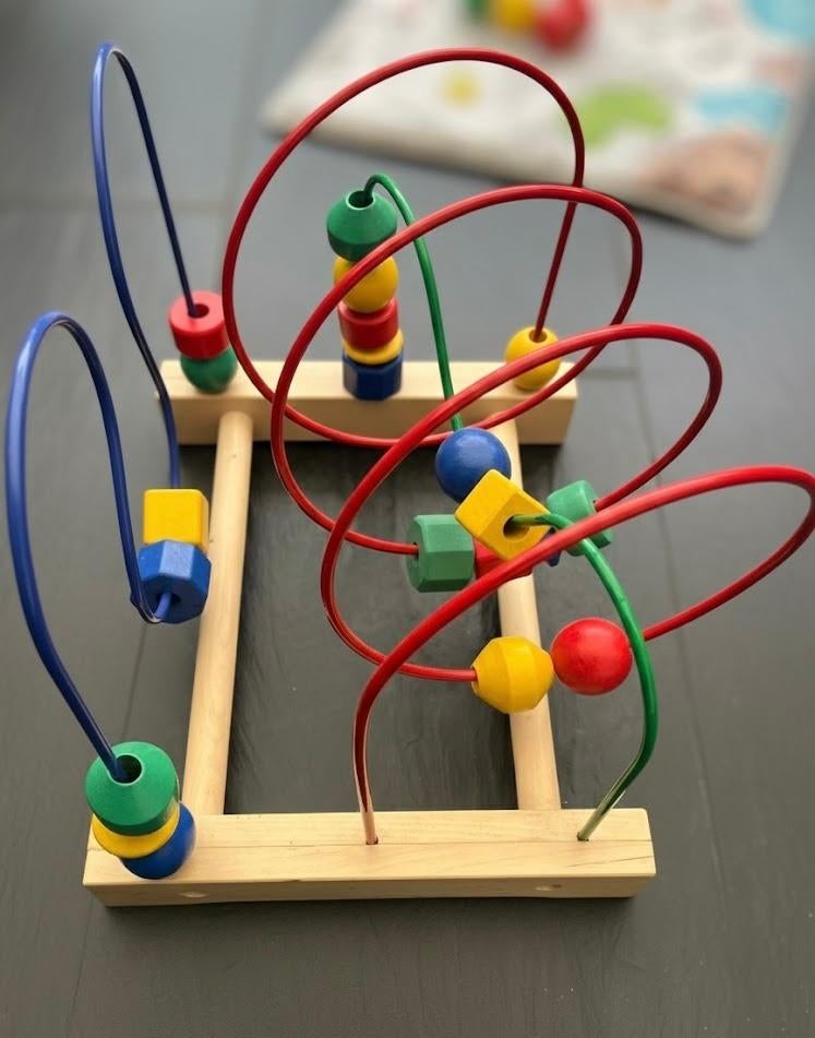 IKEA Houten kralenspiraal, Kinderen en Baby's, Speelgoed | Houten speelgoed, Ophalen of Verzenden, Zo goed als nieuw, Overige typen