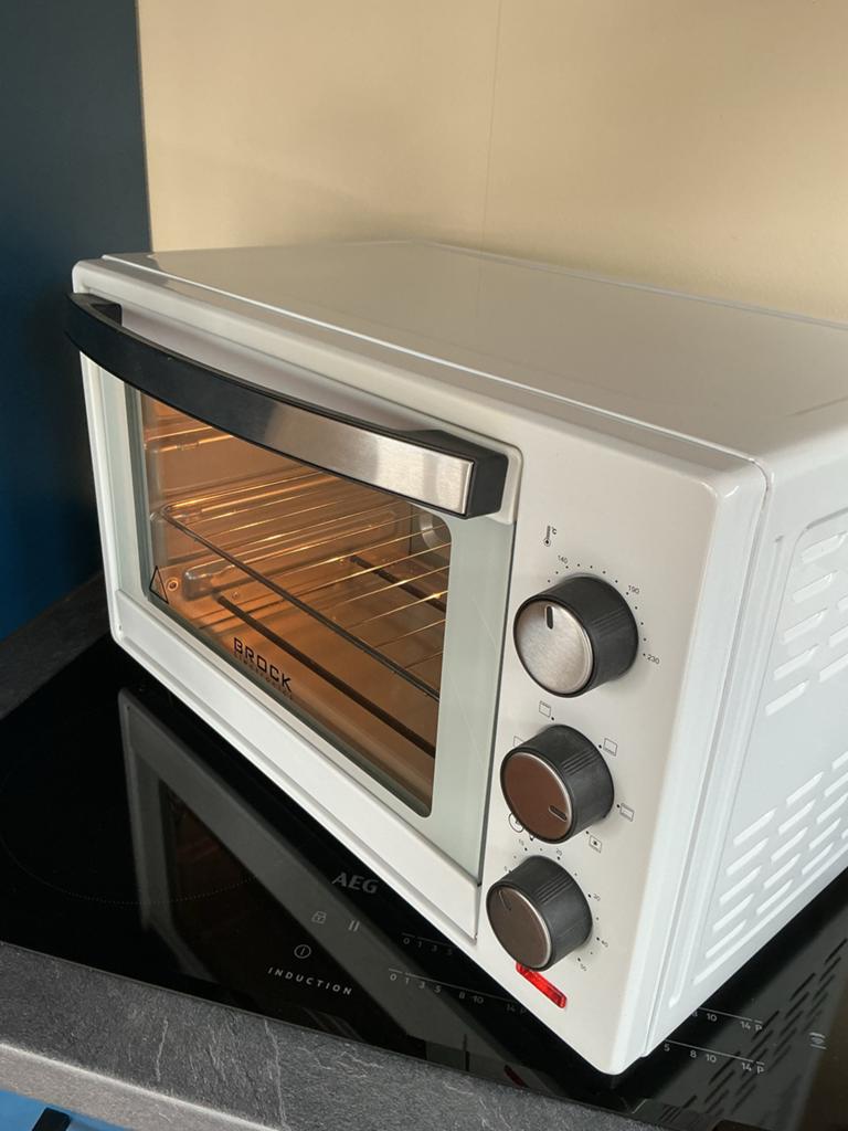 Brock TO 3001 WH Mini-oven - Zo goed als nieuw, met garantie, Minder dan 45 cm, Overige merken, Ophalen of Verzenden, Zo goed als nieuw