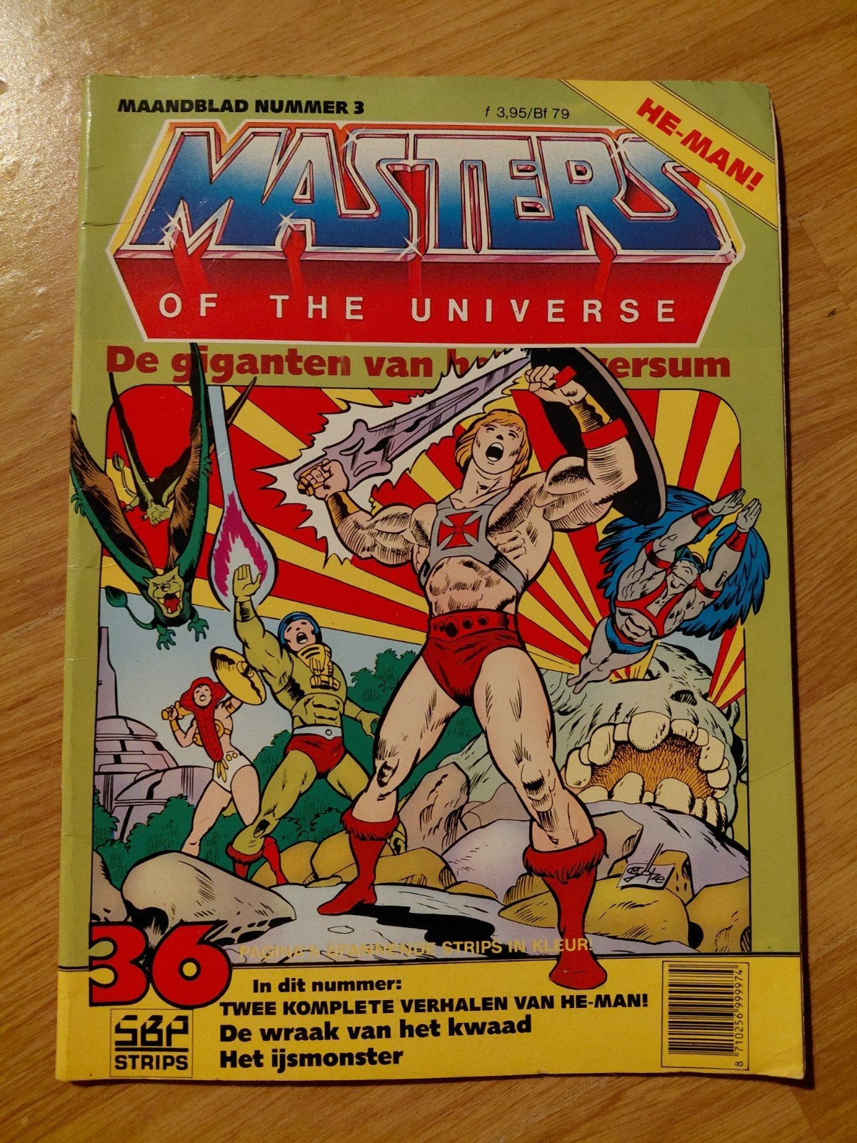He Man MOTU stripalbum NL uitgave SBP strips redelijke staat, Eén comic, Ophalen of Verzenden, Gelezen, Europa