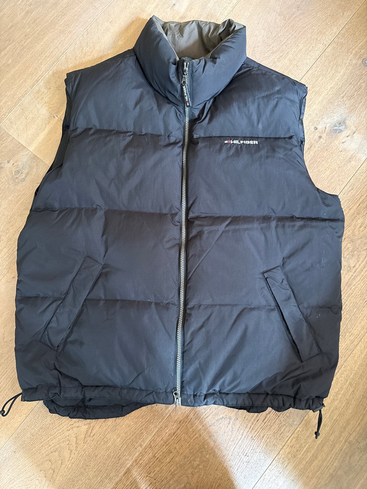 Tommy Hilfiger Puffer Bodywarmer Zwart XL, Ophalen of Verzenden, Gedragen, Maat 56/58 (XL), Zwart