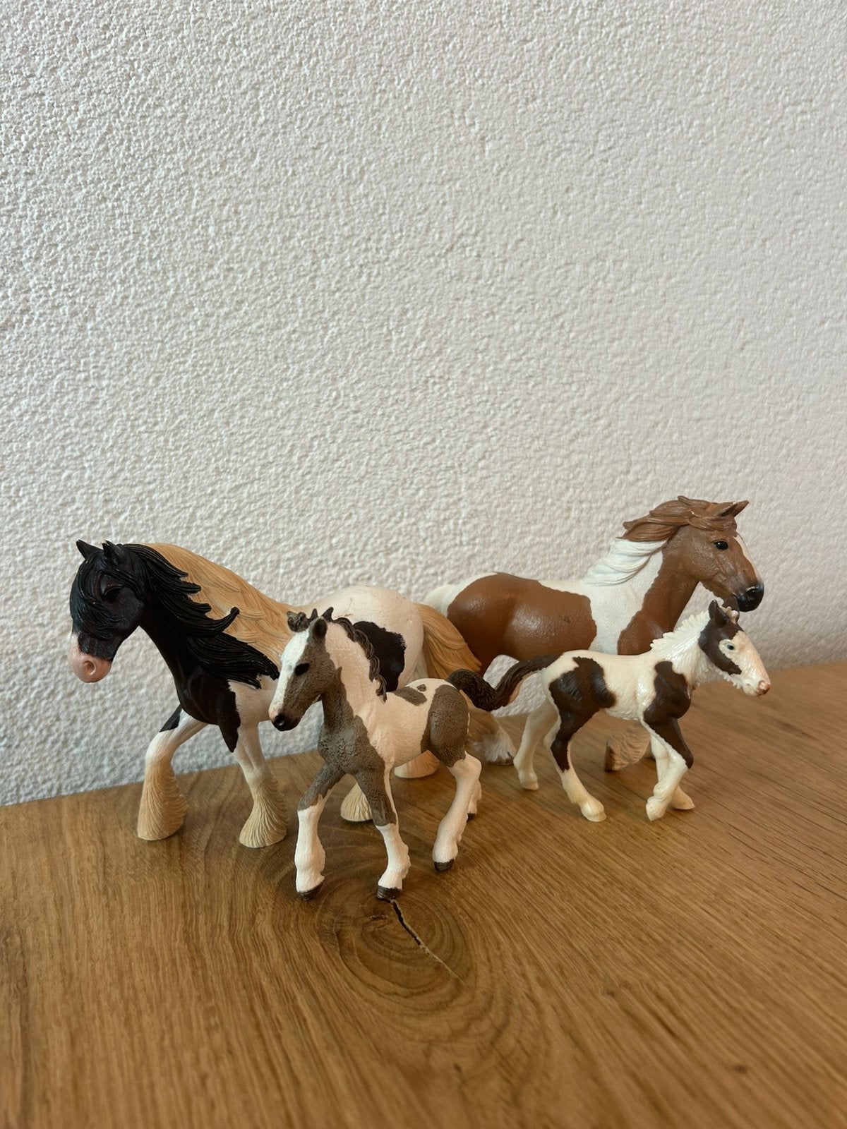 Schleich paarden, tinker familie, Ophalen of Verzenden, Gebruikt, Paard, Beeldje of Figuurtje