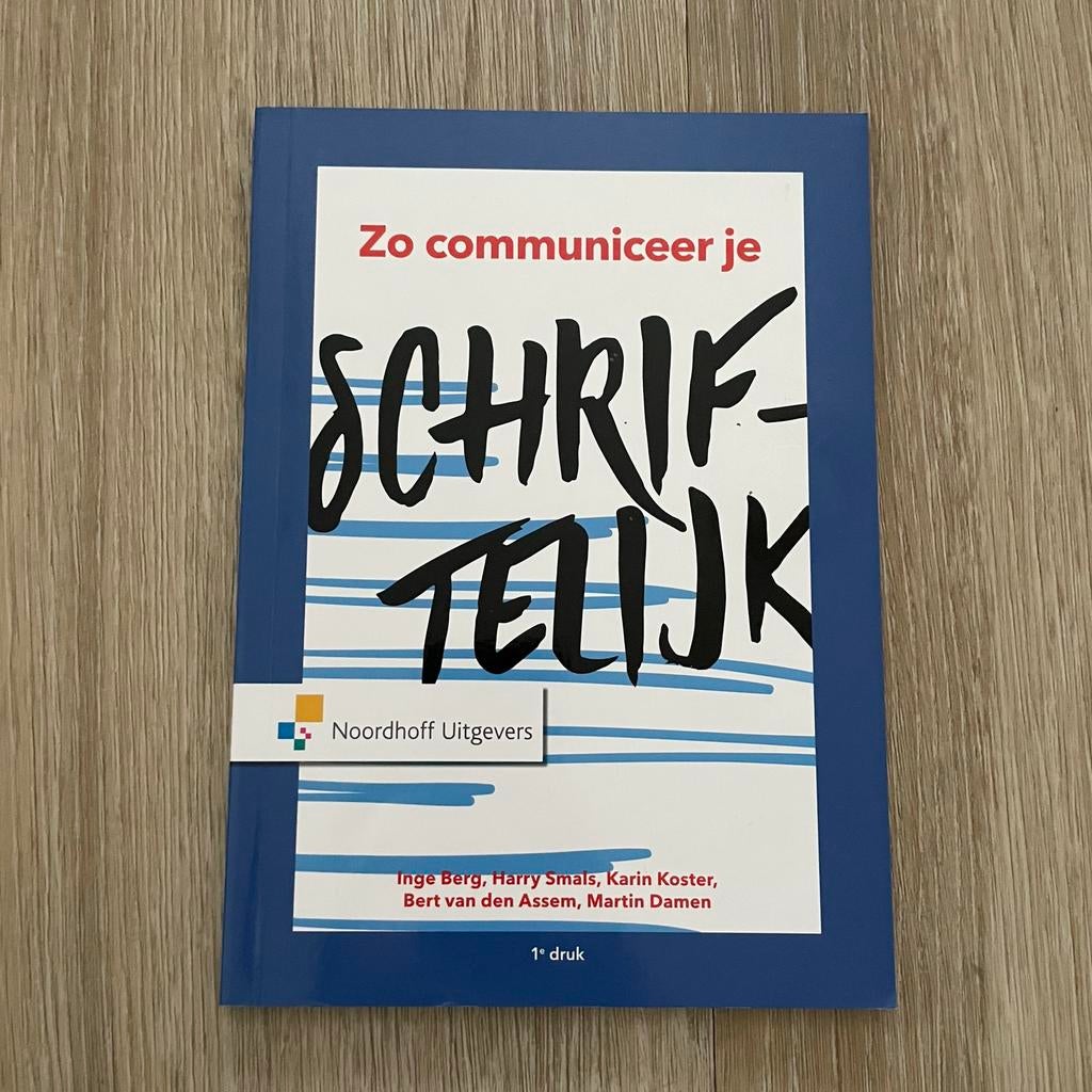 Zo communiceer je schriftelijk - Studieboek Noordhoff, Ophalen of Verzenden, Gamma, Zo goed als nieuw, Overige niveaus