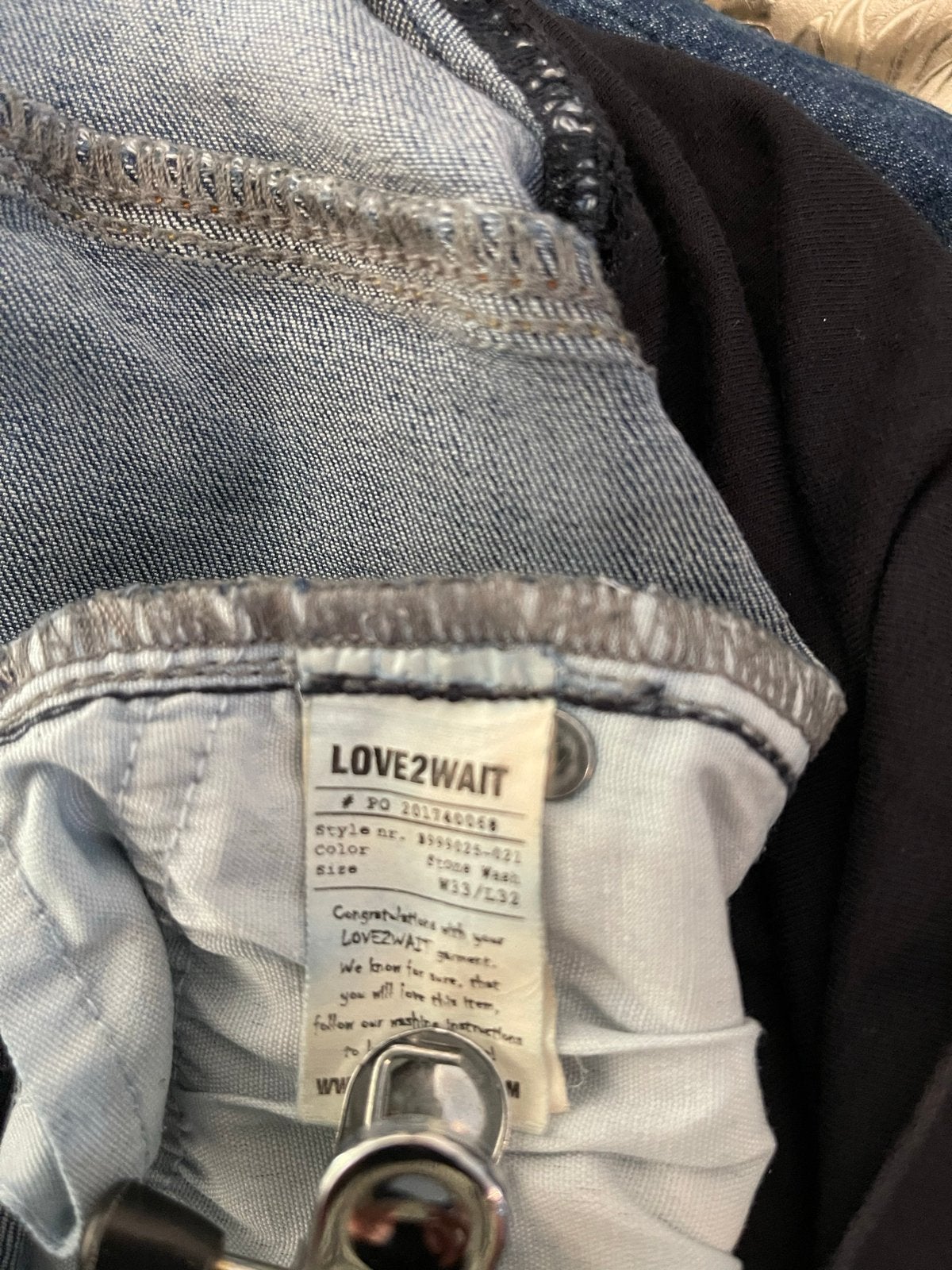 Love2Wait Zwangerschapsjeans - Maat 38/40 (M), Kleding | Dames, Maat 38/40 (M), Blauw, Ophalen of Verzenden, Gedragen