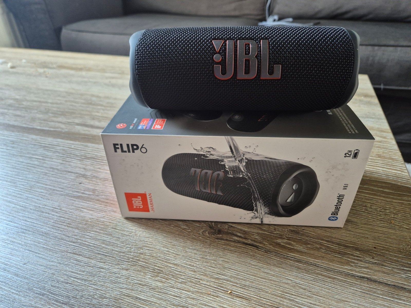 JBL Flip 6 Draagbare Bluetooth Speaker - Zwart, Audio, Tv en Foto, Luidsprekers, JBL, Zo goed als nieuw, Draagbare speaker, Minder dan 60 watt
