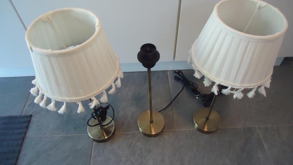 Tafel - en  Vloerlamp  Messing/hout/Marmer/Terracotta lamp, Ophalen of Verzenden, Zo goed als nieuw, Overige materialen, 75 cm of meer