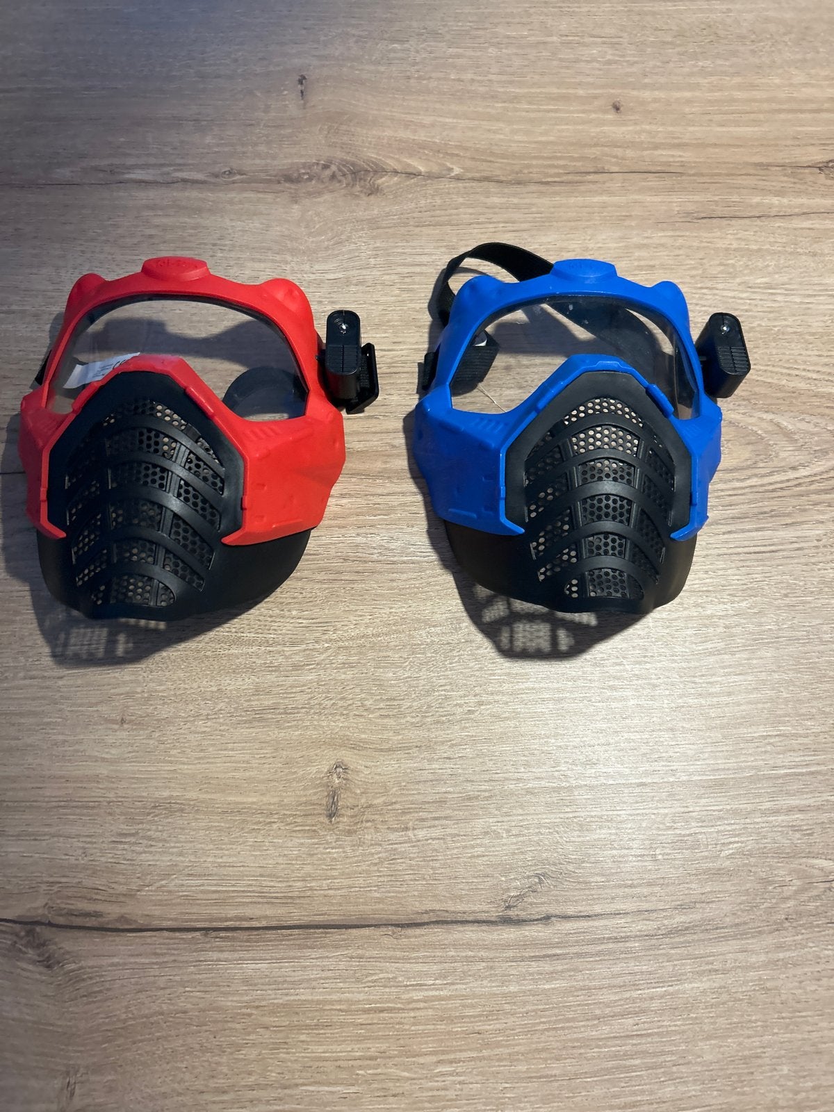 2x Nerf Rival Face Masker Rood en Blauw, Ophalen of Verzenden, Gebruikt