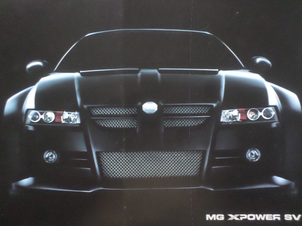 MG SV X-Power Brochure, Ophalen of Verzenden, Zo goed als nieuw, Overige merken