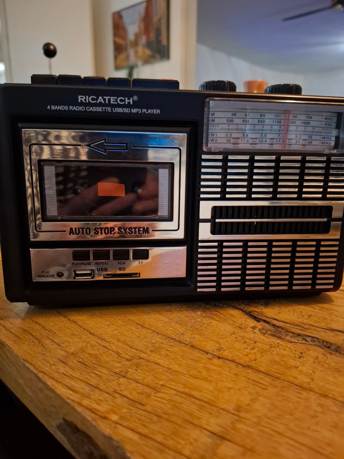 Ricatech PR85 draagbare retro radio/casette, Ophalen, Overige merken