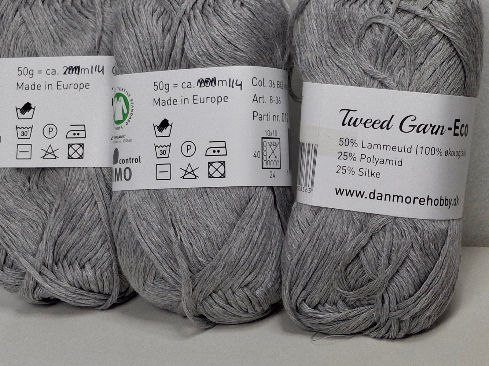 Tweed Garen-Eco katoen/Zijde/Polyamide, Verzenden, Nieuw, Breien of Haken, Wol of Garen