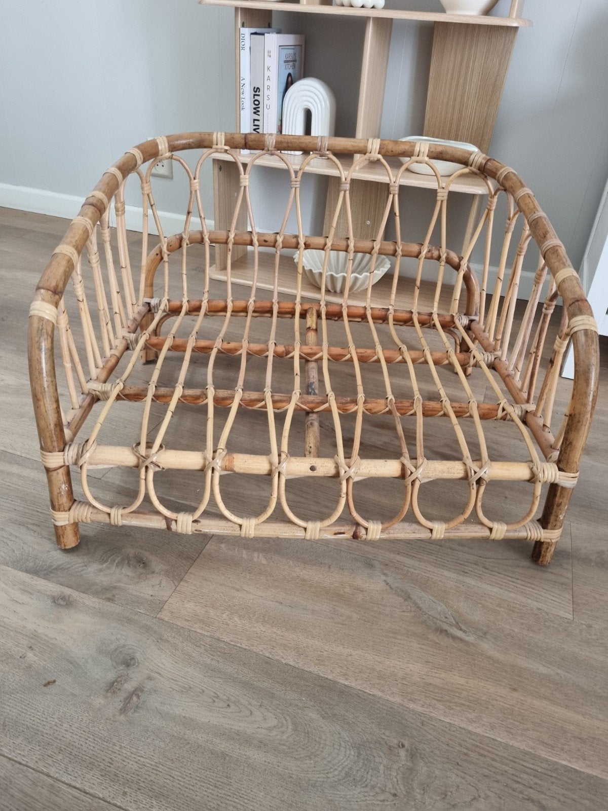 Rotan hondenmand, Ophalen, Zo goed als nieuw, Riet