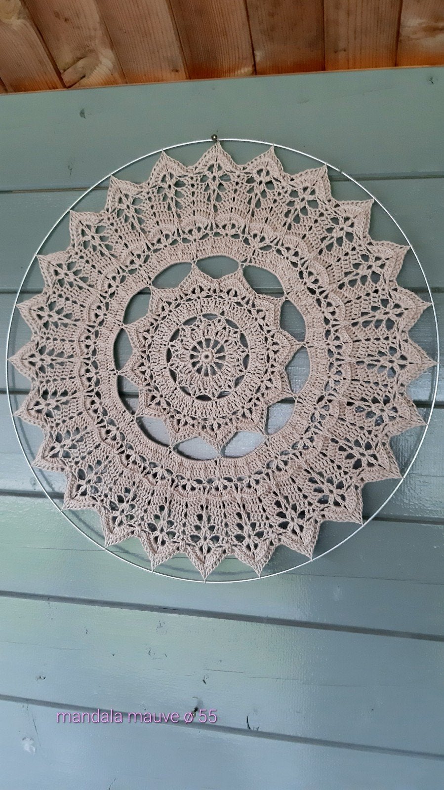 mandala roze zandkleur, Ophalen of Verzenden, Nieuw, Breien of Haken, Patroon of Boek