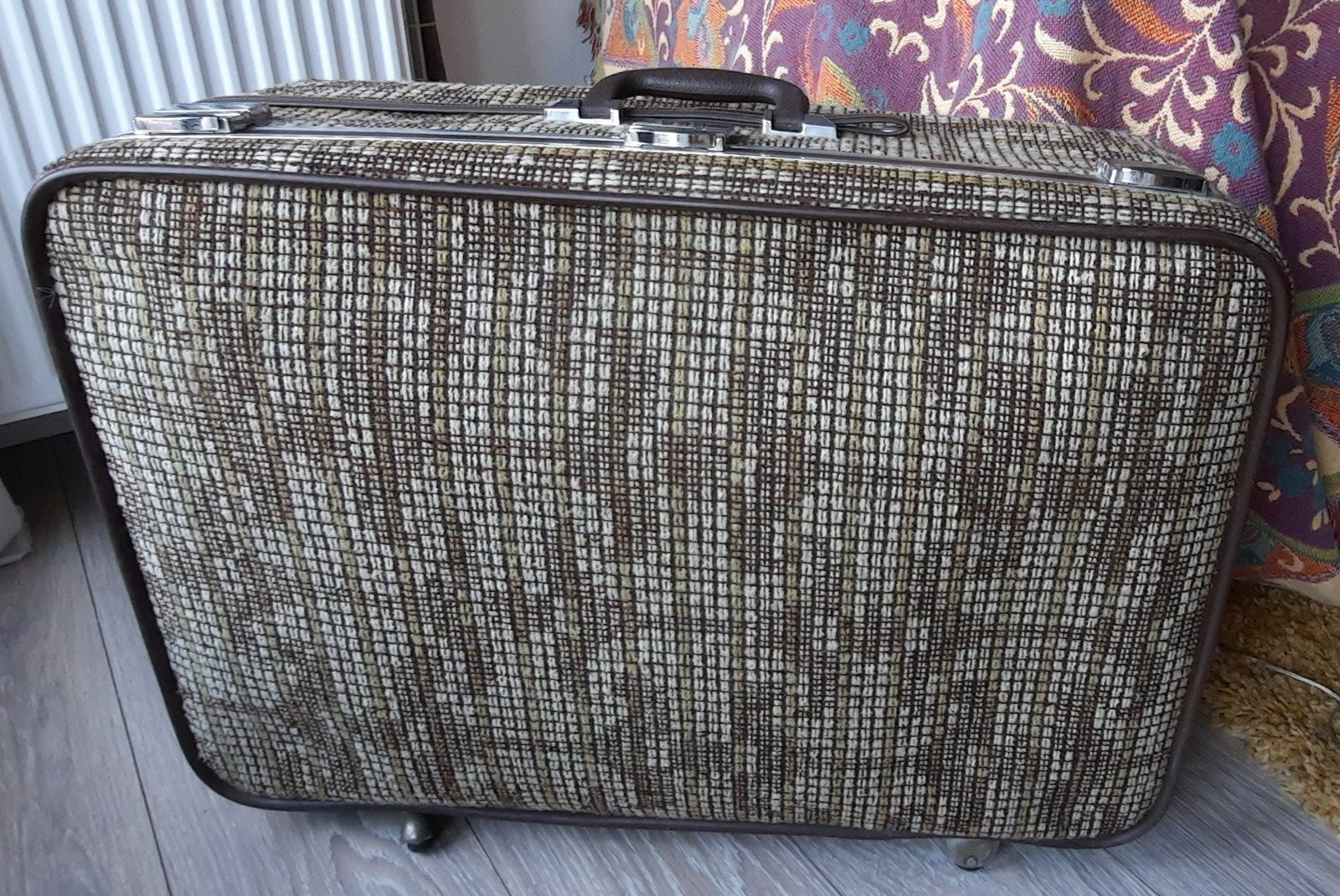 vintage koffer merk Skyway uit Amerika, Ophalen, Overige materialen, Gebruikt, Slot