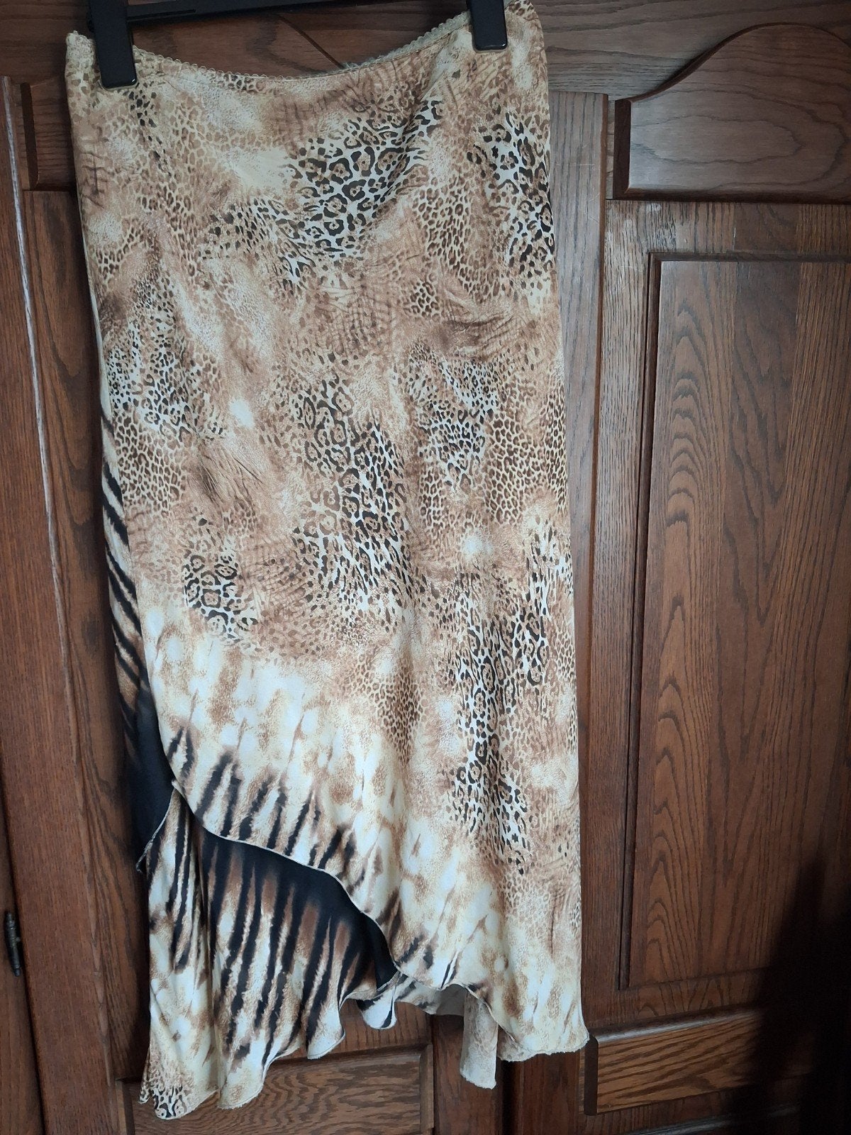Aparte rok met elastiek in de taille, maat 42/44, Kleding | Dames, Beige, Maat 42/44 (L), Ophalen of Verzenden, Zo goed als nieuw
