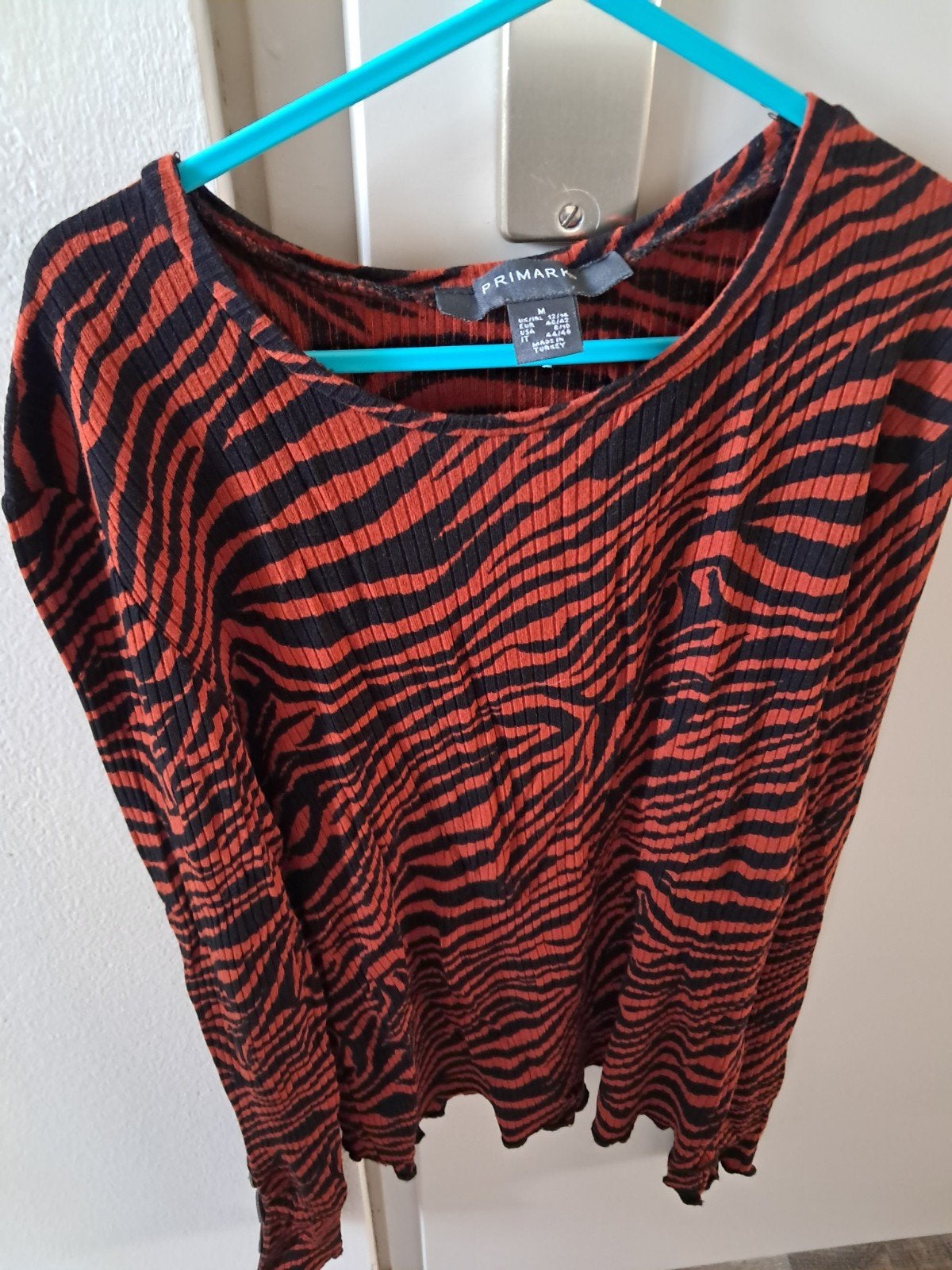 Primark top met zebraprint - Maat M, Maat 38/40 (M), Primark, Ophalen of Verzenden, Korte mouw