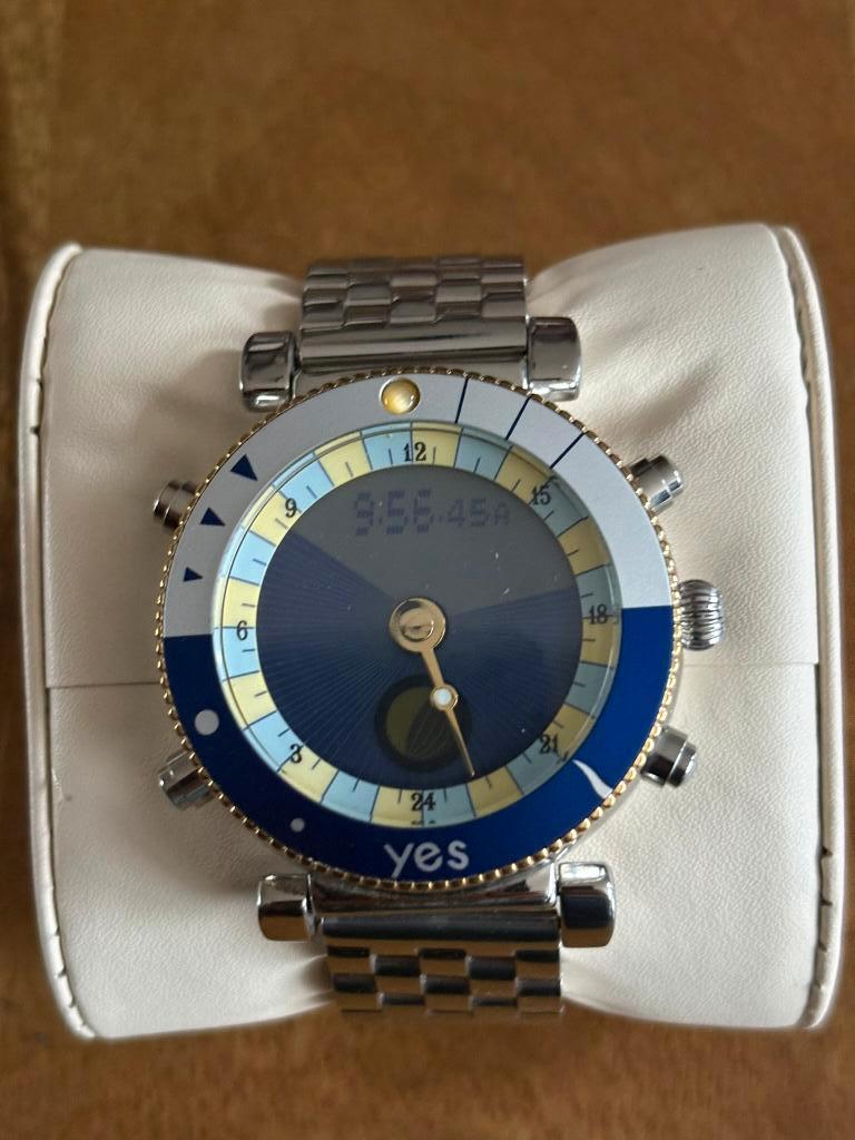 YES CLASSIC World Watch! Uniek!, Overige merken, Staal, Staal, Polshorloge