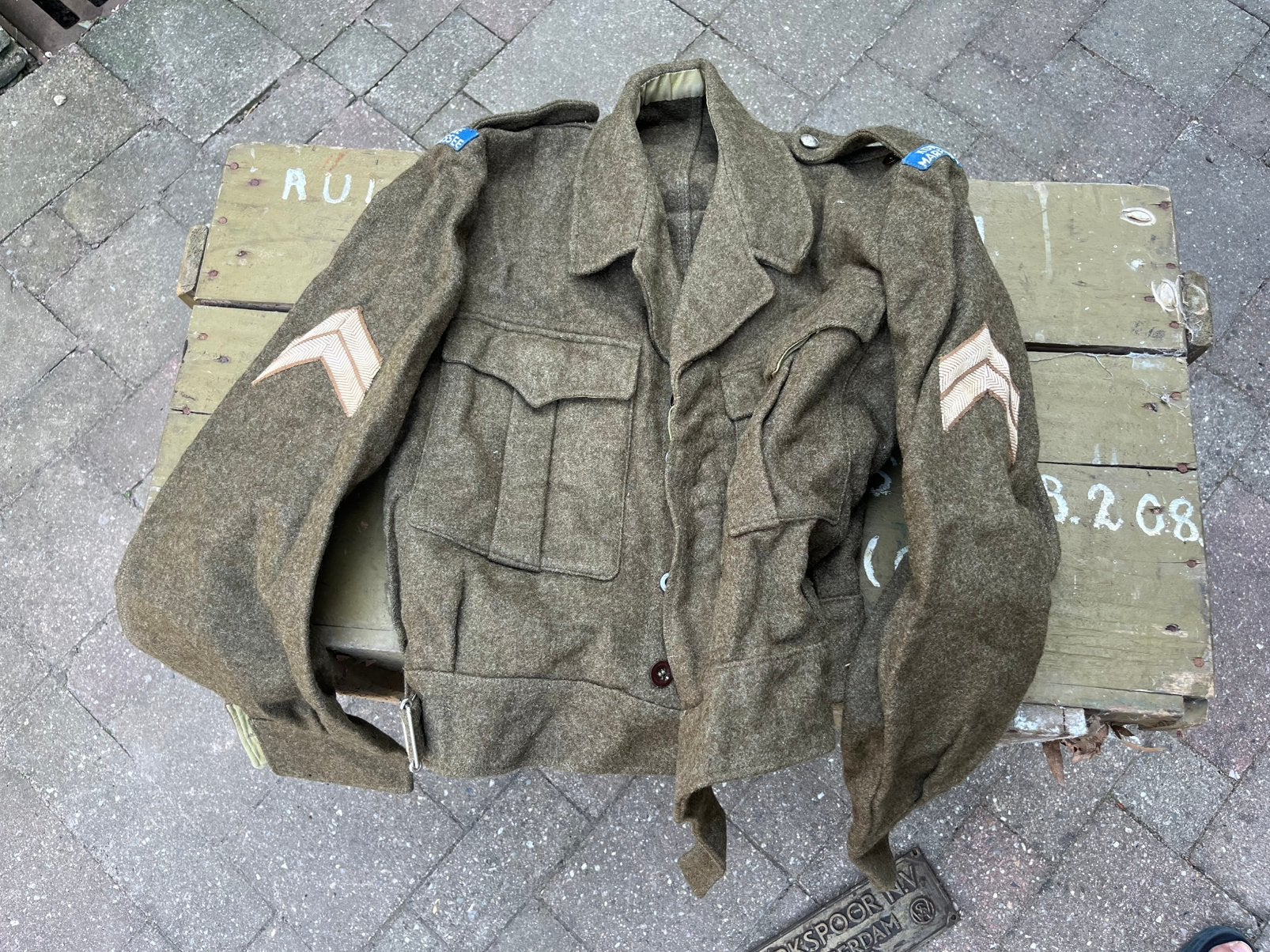 Marechaussee jas, Ophalen of Verzenden, Marechaussee, Nederland, Kleding of Schoenen