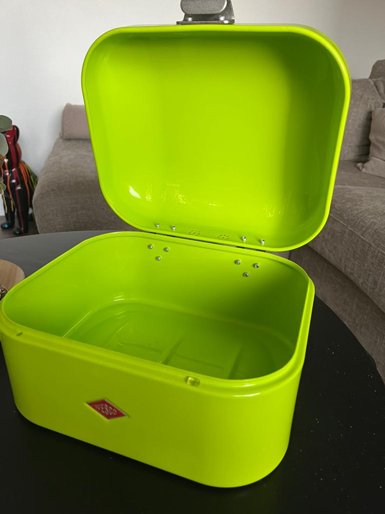 Wesco broodtrommel mini, Ophalen, Groen, Zo goed als nieuw, Metaal