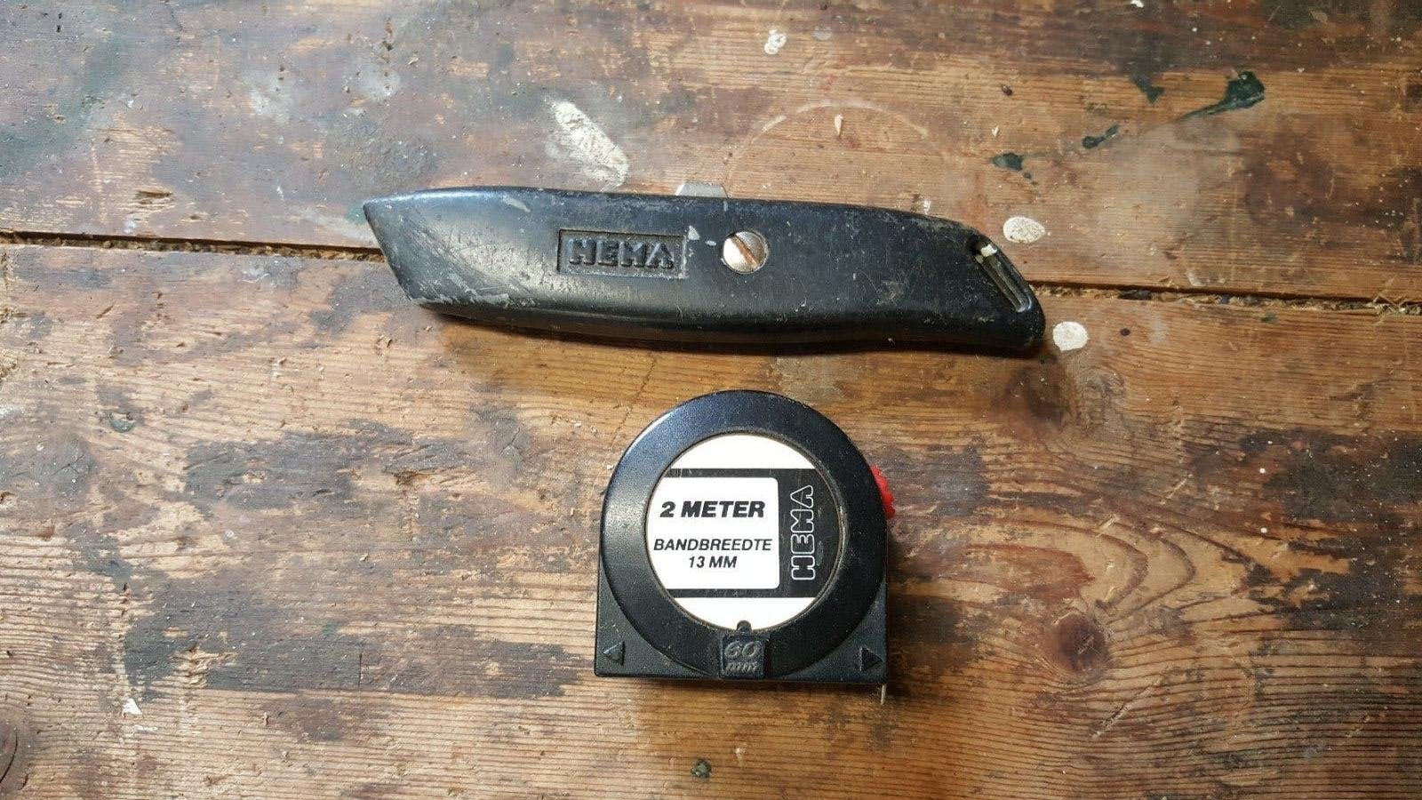 Vintage stanleymes rolmaat 2m Hema, Ophalen of Verzenden, Gebruikt