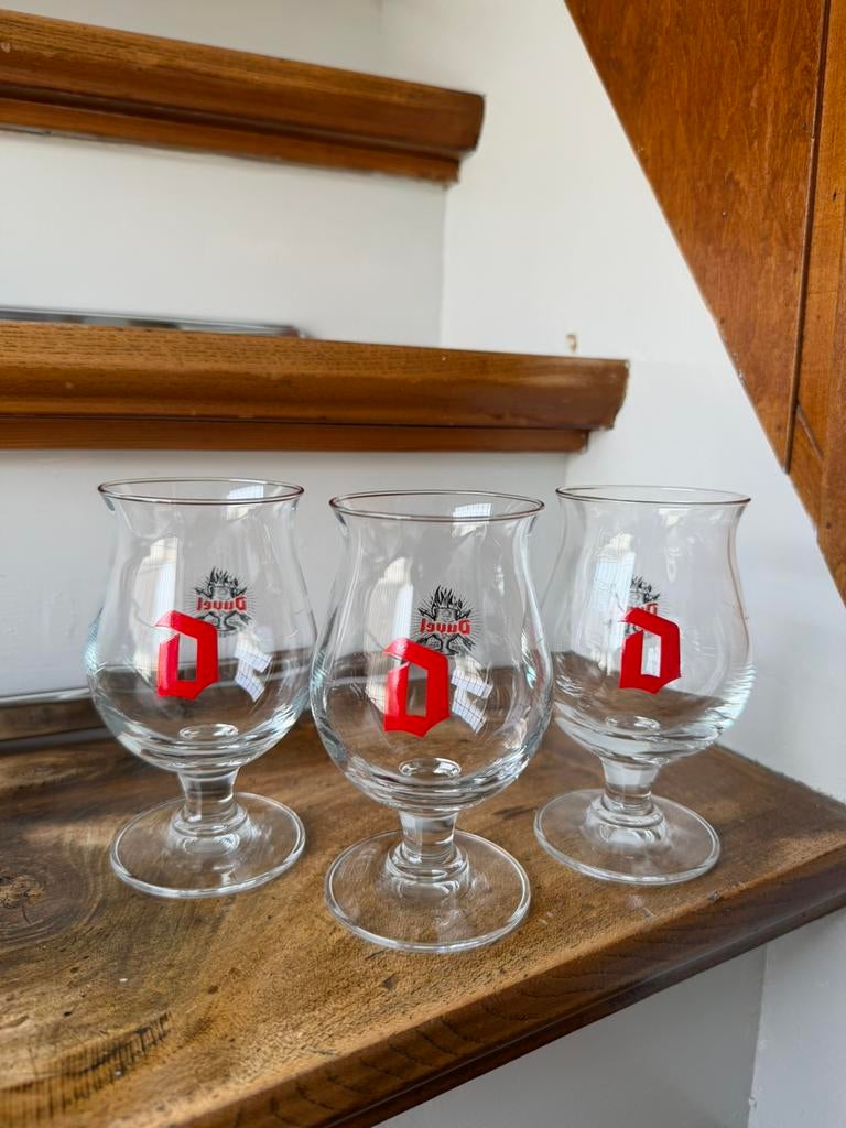 3x Duvel Glas 'Apero' 16,5cl, Ophalen of Verzenden, Zo goed als nieuw, Glas of Glazen, Duvel