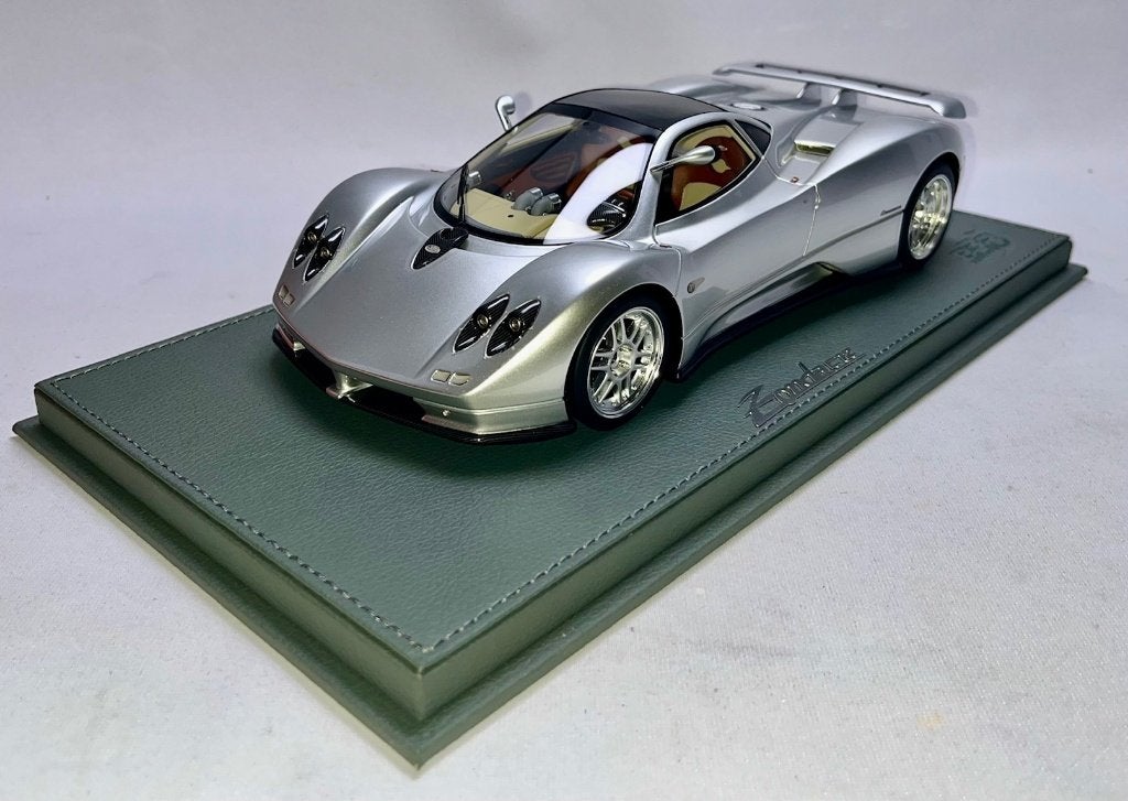 Pagani Zonda C12 Zilver P18170A 1:18 van BBR PRE-ORDER, Ophalen of Verzenden, Nieuw, Auto, Overige merken