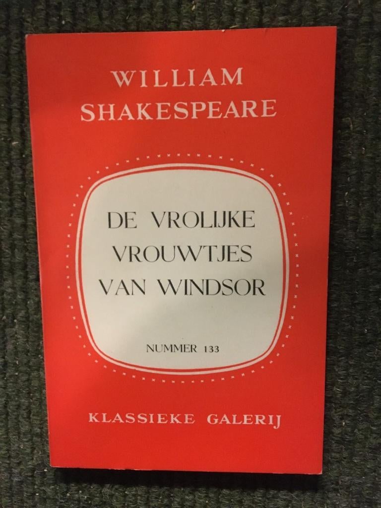 Vrolijke vrouwtjes van Windsor ; door Willam Shakespeare, Boeken, Kunst en Cultuur | Dans en Theater, Gelezen, Toneel, Ophalen of Verzenden