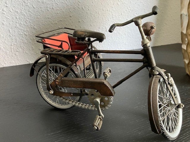 riksja fiets miniatuur, Ophalen of Verzenden