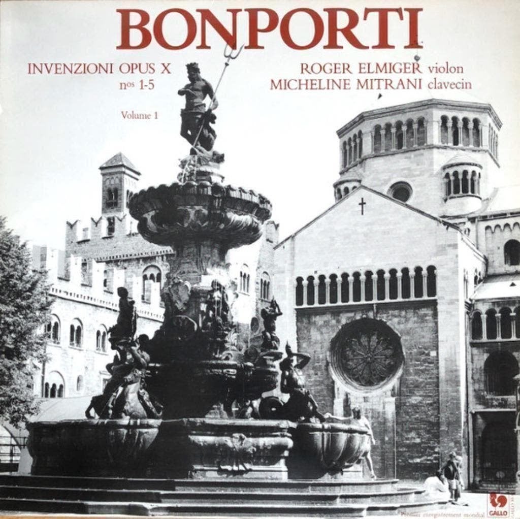 Francesco Antonio Bonporti – Invenzioni Opus X , No. 1-5, Kamermuziek, Ophalen of Verzenden, Zo goed als nieuw, 12 inch