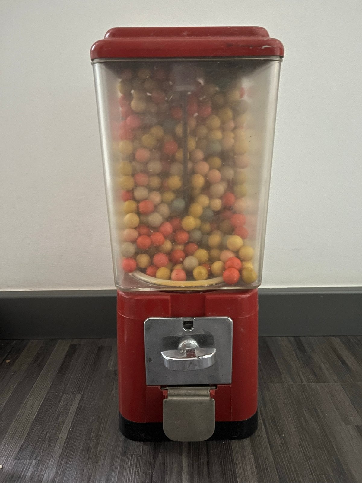 Vintage Kauwgomballen Automaat - Rood, Ophalen of Verzenden, Gebruikt