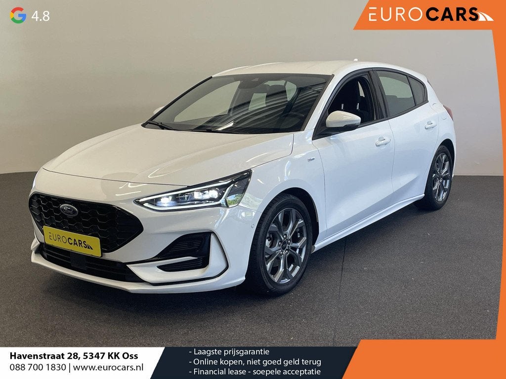 Ford Focus 1.0 Focus 125 PK HB ST-Line Automaat Navigatie Cl, Auto's, Gebruikt, Euro 6, 1337 kg, Wit