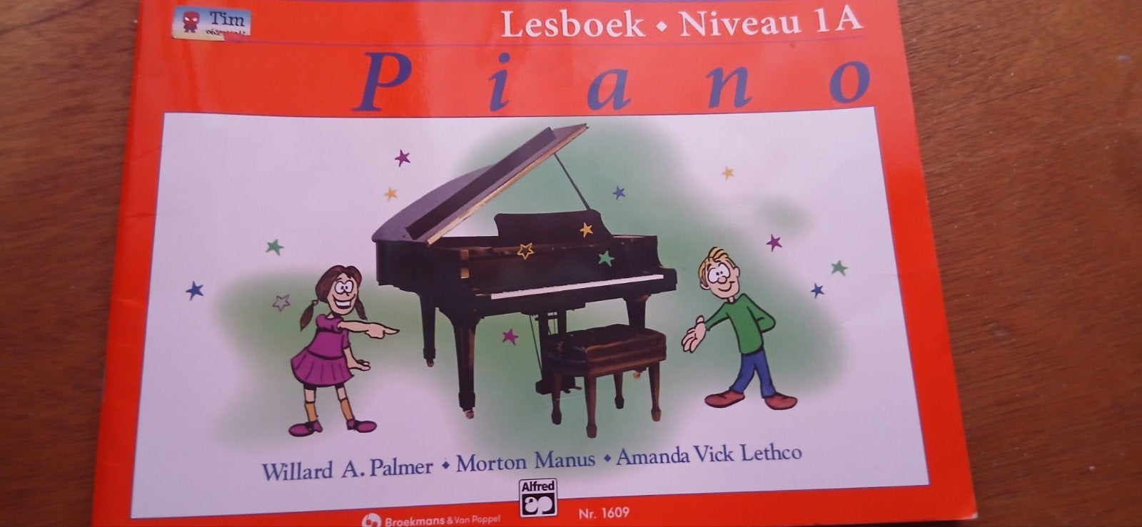 Alfred's basics Piano Library Boek Lesboek niveau 1A, Overige genres, Les of Cursus, Ophalen of Verzenden, Zo goed als nieuw