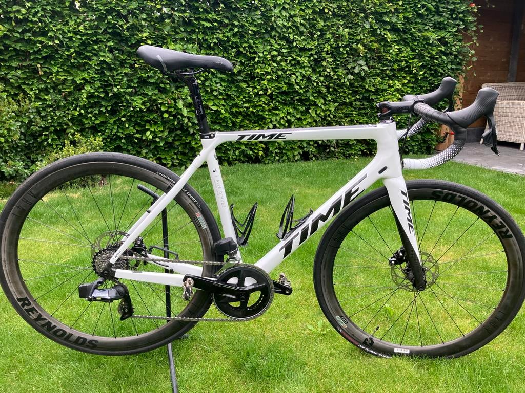 TIME Alpe D'Huez racefiets - Carbon Gloss Wit/Zwart - Maat M, Fietsen en Brommers, Fietsen | Dames | Sportfietsen en Toerfietsen