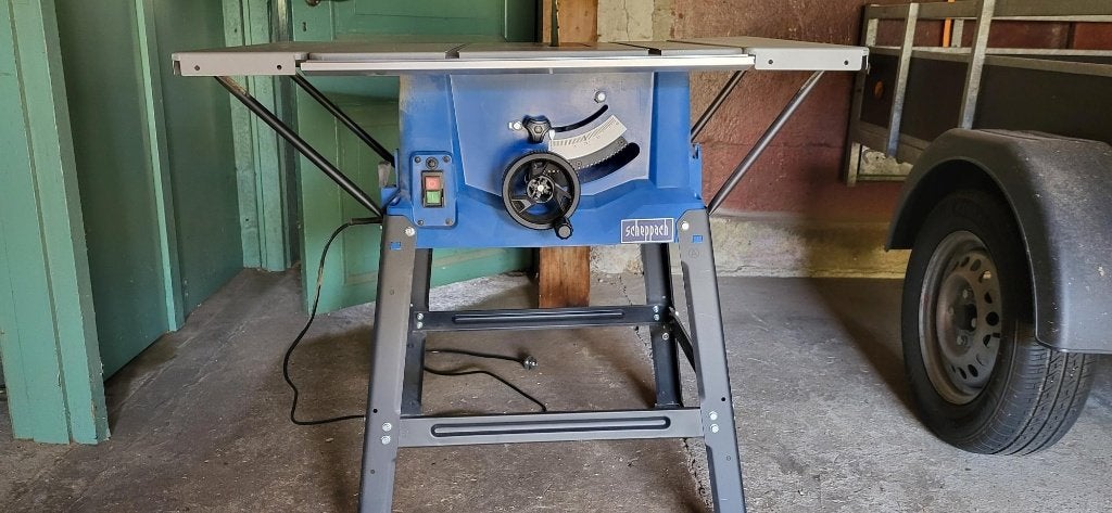 Scheppach Zaagtafel HS100S, Ophalen, Cirkelzaag, Zo goed als nieuw, 1200 watt of meer