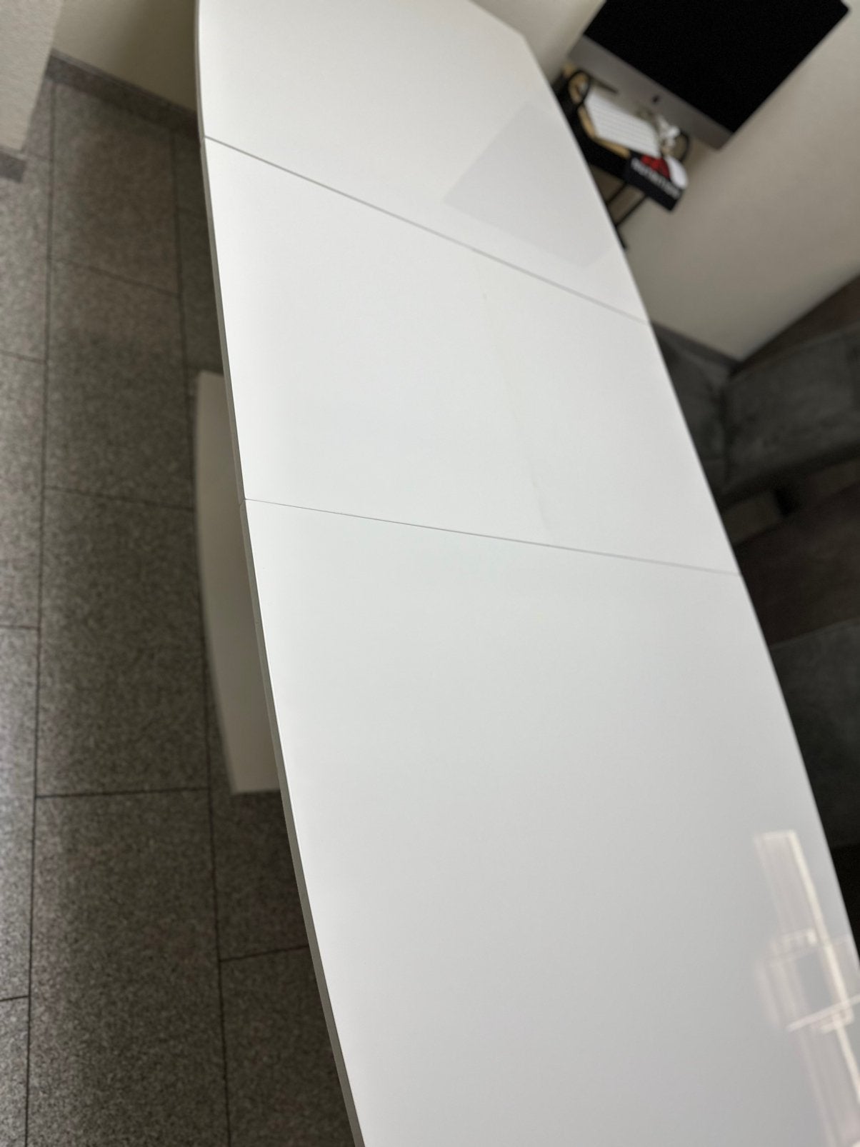 Witte salontafel, Ophalen, Gebruikt, 200 cm of meer, 50 tot 100 cm