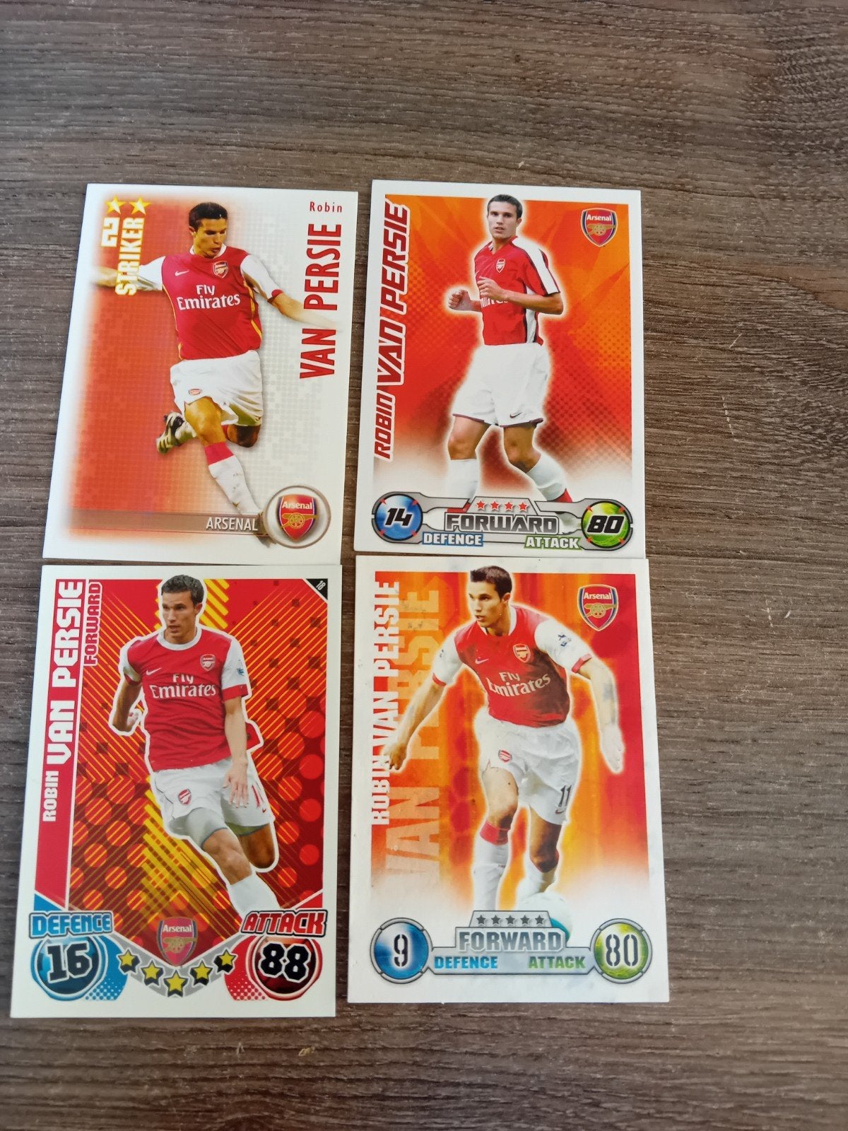 Robin van Persie Match Attax kaarten - Arsenal, Ophalen of Verzenden, Zo goed als nieuw, Buitenlandse clubs, Spelerskaart