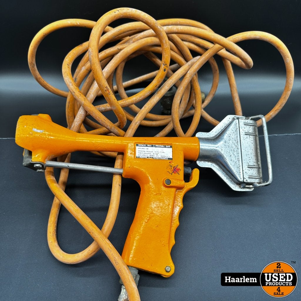 Ripack 920 propaangasgestuurd krimpfoliepistool met Garantie, ABB, Gebruikt, Support@abb.com, Affolternstrasse 44
CH-8050 ZÃ¼rich
Switzerland