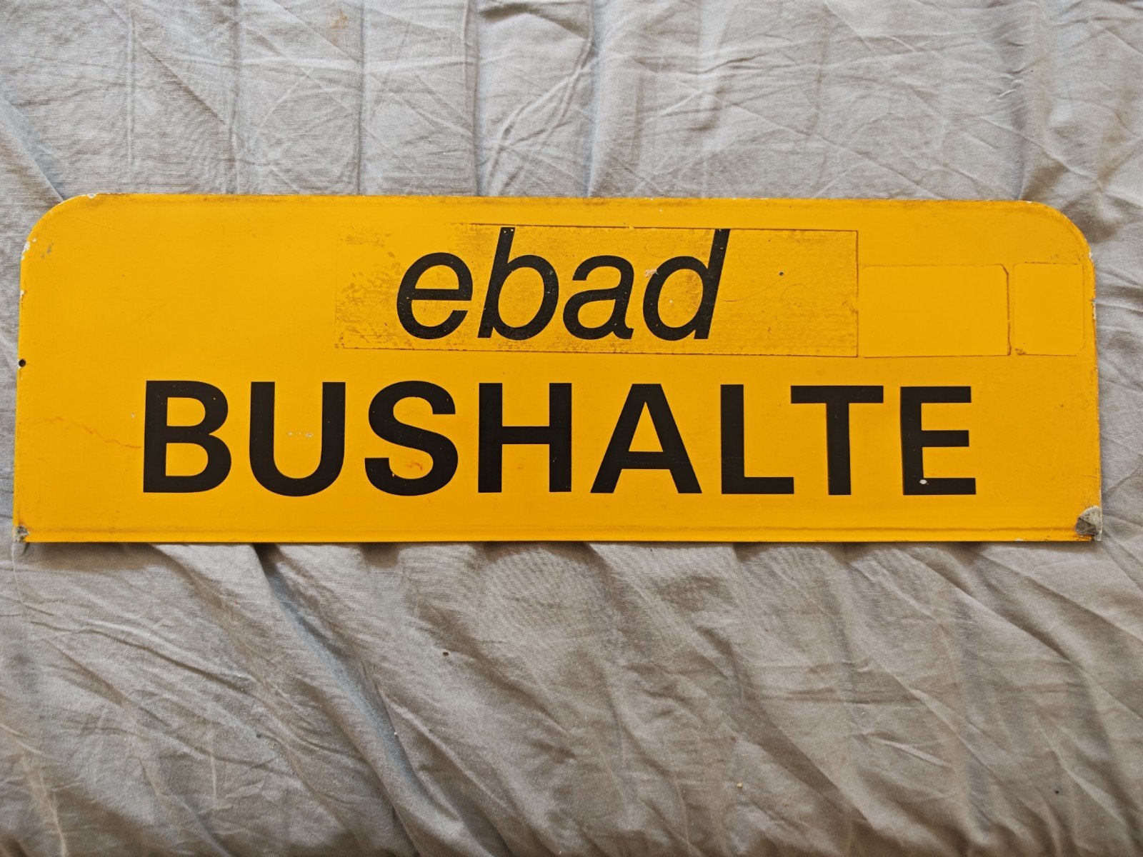 Bushalte bord - Ebad, Ophalen of Verzenden, Zo goed als nieuw, Trein, Overige typen
