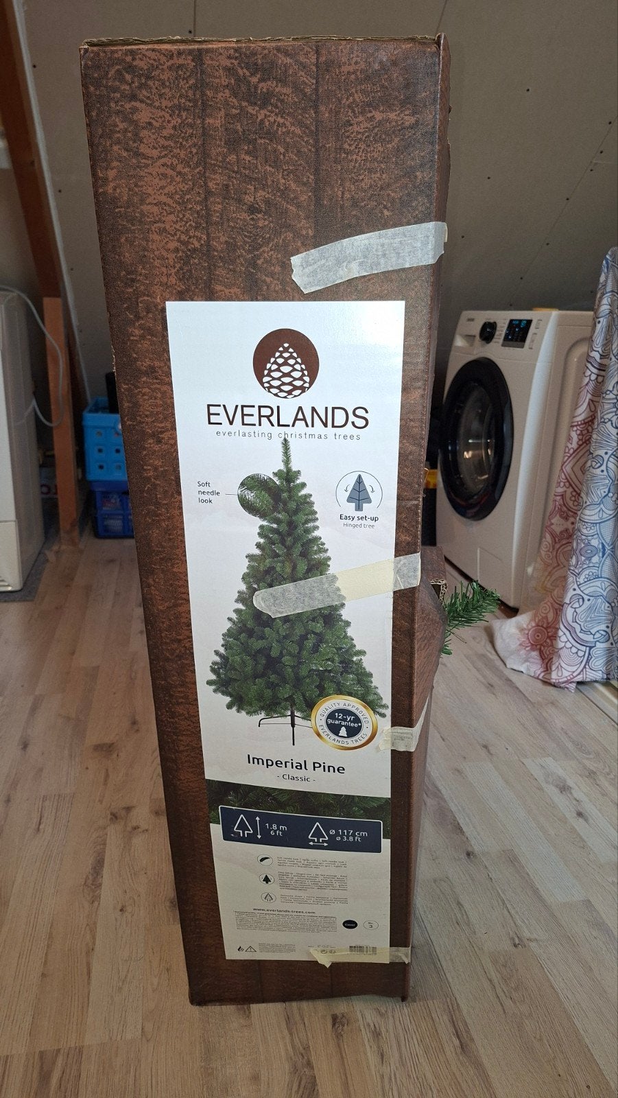 gloednieuwe kerstboom + verlichting., Ophalen of Verzenden, Nieuw