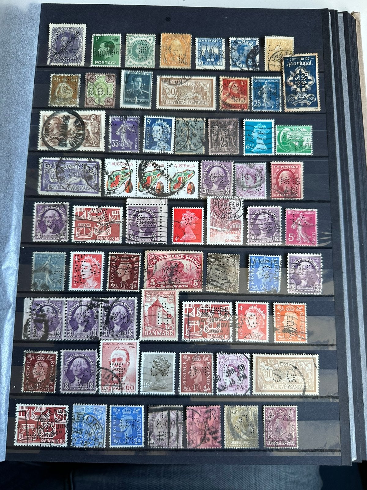 Perfins, Verzenden, Nederland