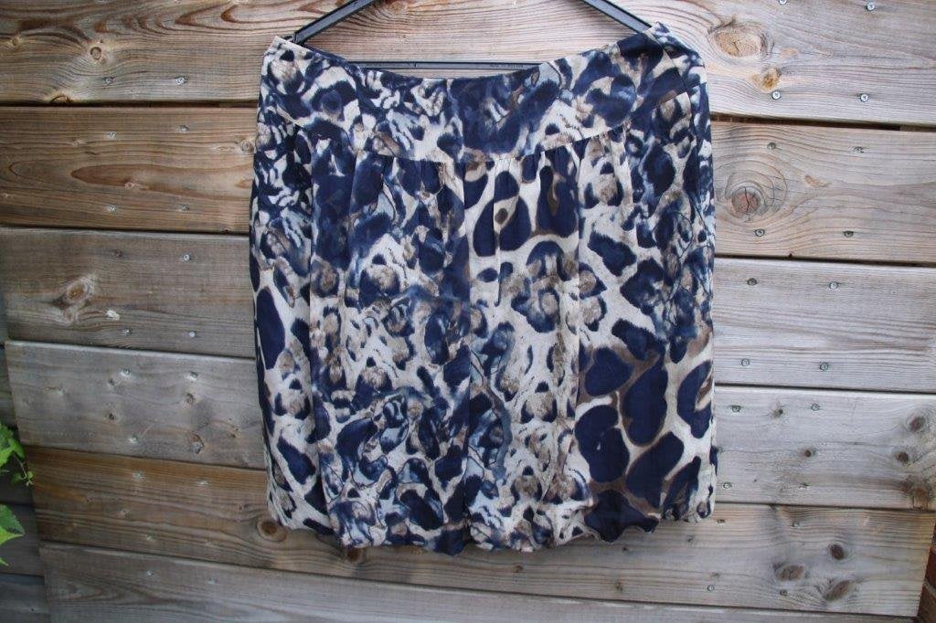 Rok blauw/ creme/ bruin Caroline Biss mt 40 Vaste prijs AAN, Kleding | Dames, Maat 38/40 (M), Blauw, Ophalen of Verzenden, Zo goed als nieuw